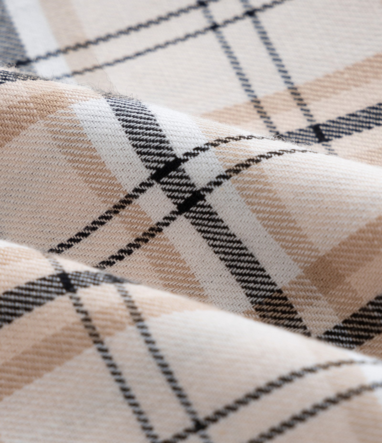 Camisa Cropped Infantil com Lacinhos e Estampa Xadrez - Tam 5 a 14 Anos Bege 3