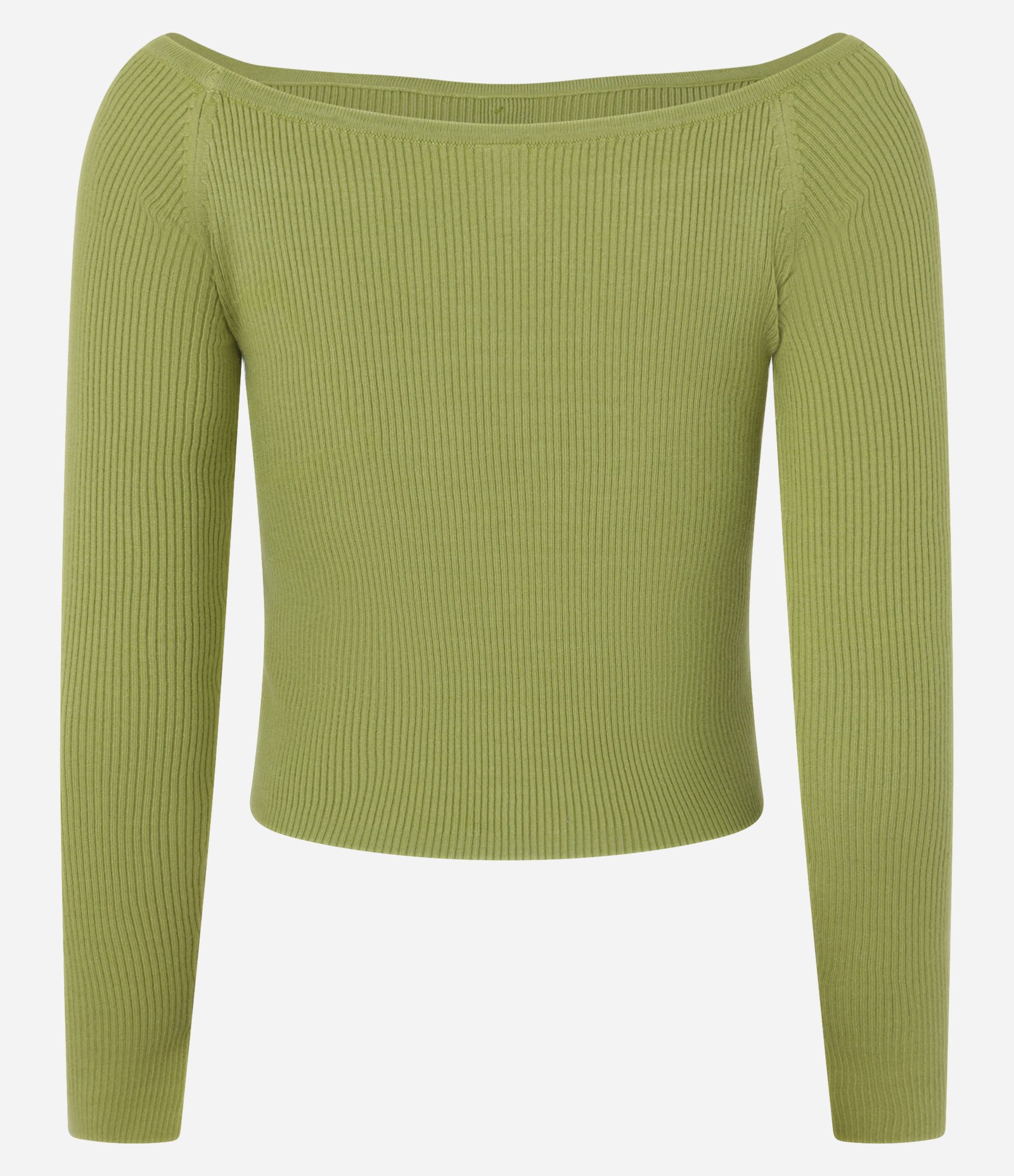 Blusa em Tricô Ombro a Ombro e Botõezinhos Frontais Verde 5