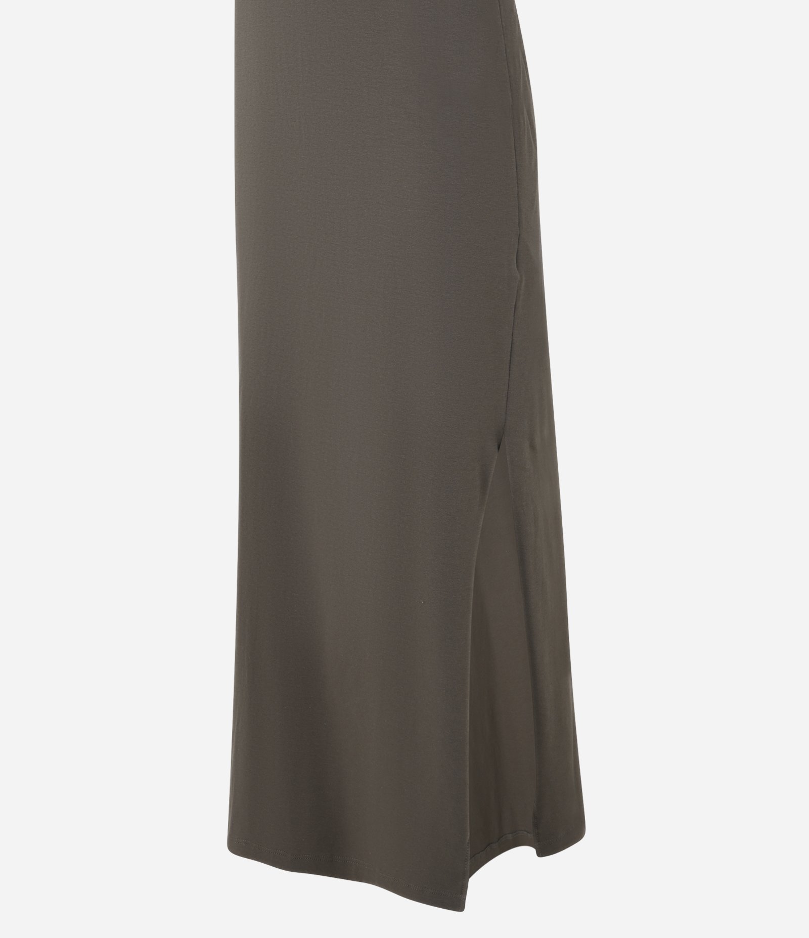 Vestido Longo em Algodão com Manga Curta Marrom 5