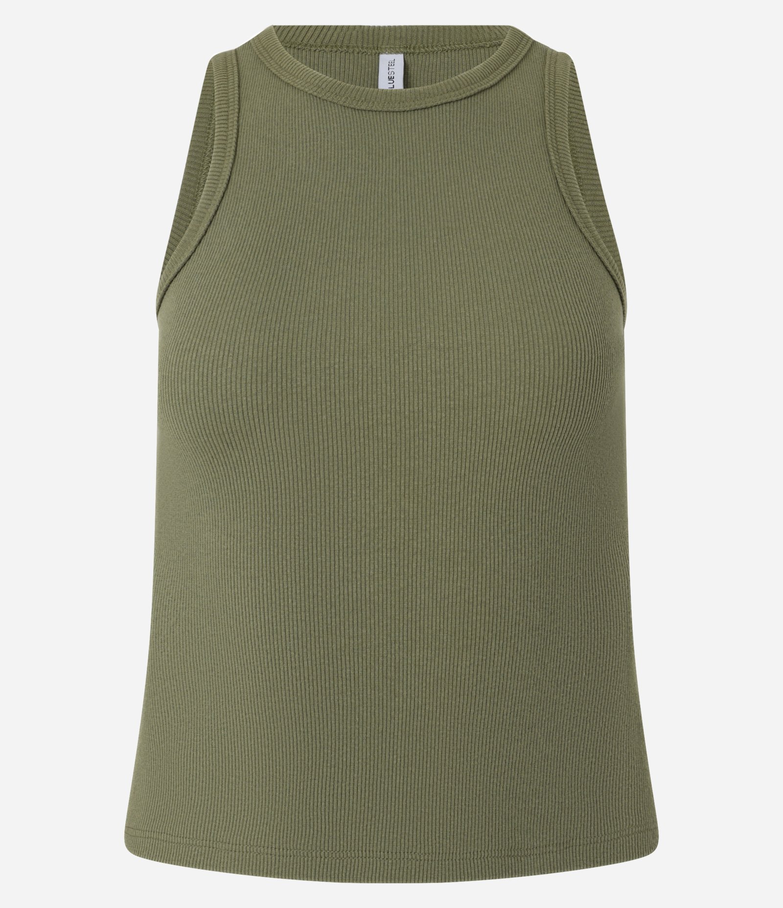 Blusa Regata Básica em Ribana com Leve Textura 5