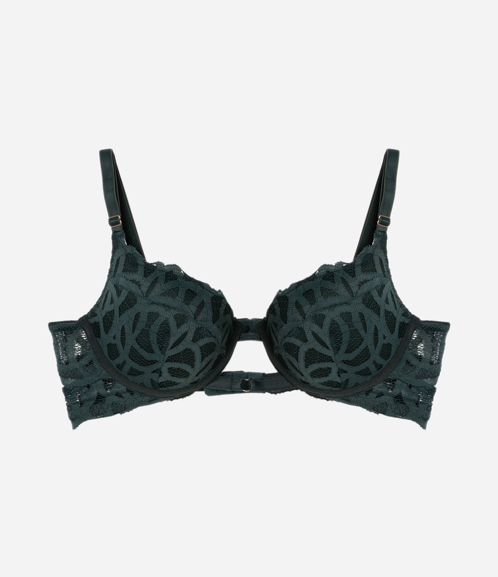 Sutiã Base Bojo Oco em Renda com Tiras Duplas Verde 5