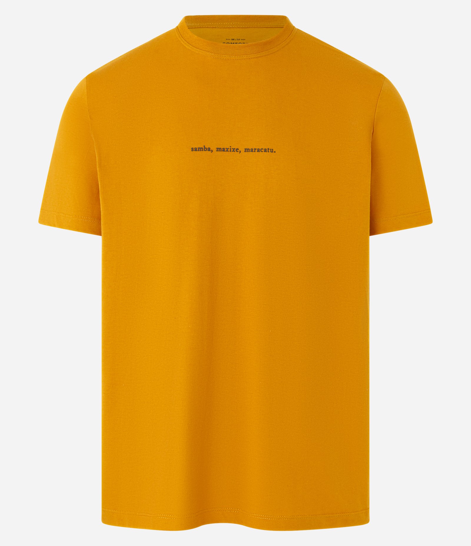 Camiseta Comfort em Algodão com Estampa Samba Maxixe e Maracatu Laranja 4