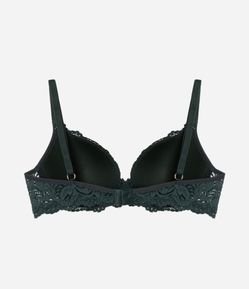 Sutiã Base em Renda Rústica com Bojo Oco