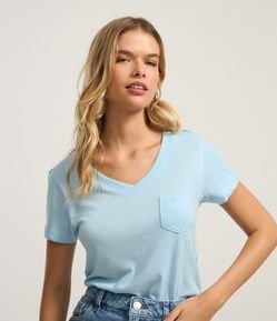 Blusa Básica em Algodão com Bolsinho Frontal