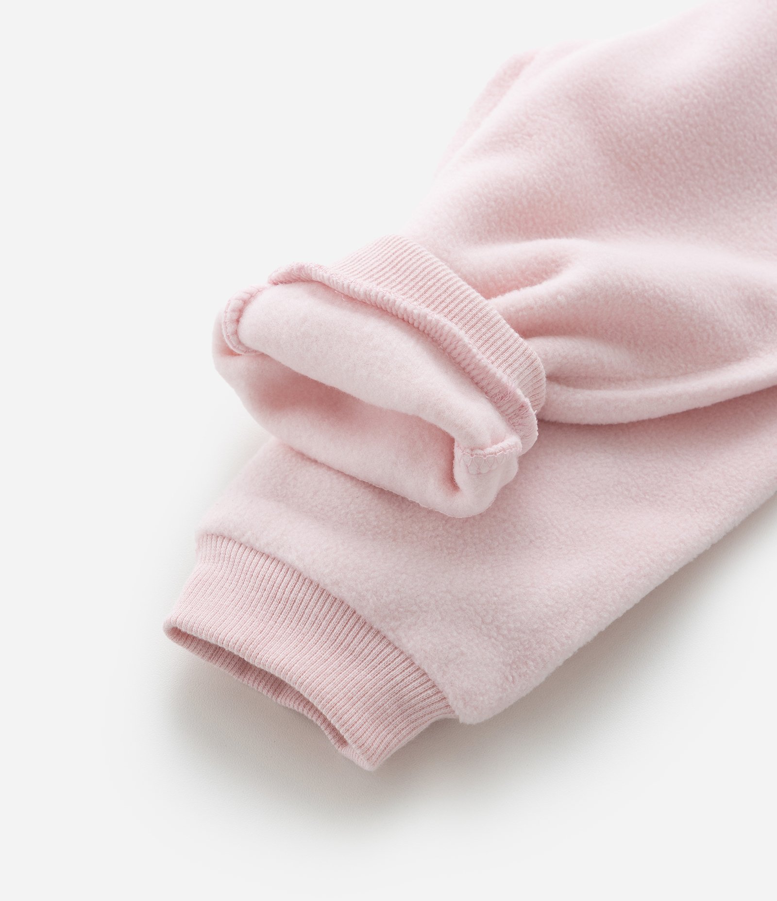 Calça Infantil em Fleece Básica - Tam 0 a 18 meses Rosa 4