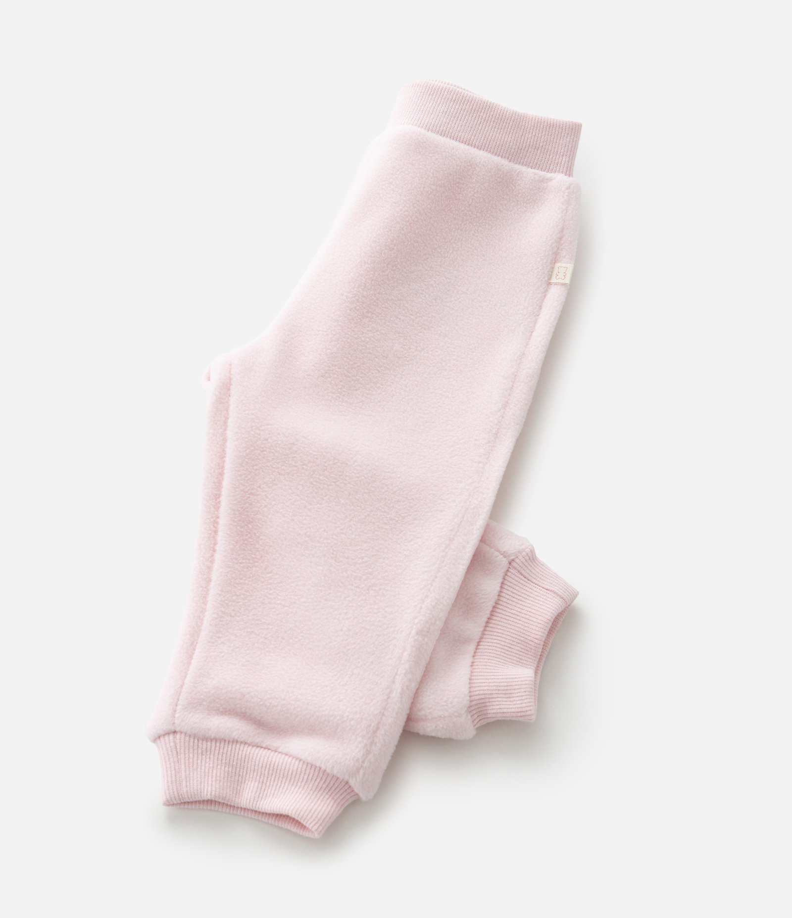 Calça Infantil em Fleece Básica - Tam 0 a 18 meses Rosa 5