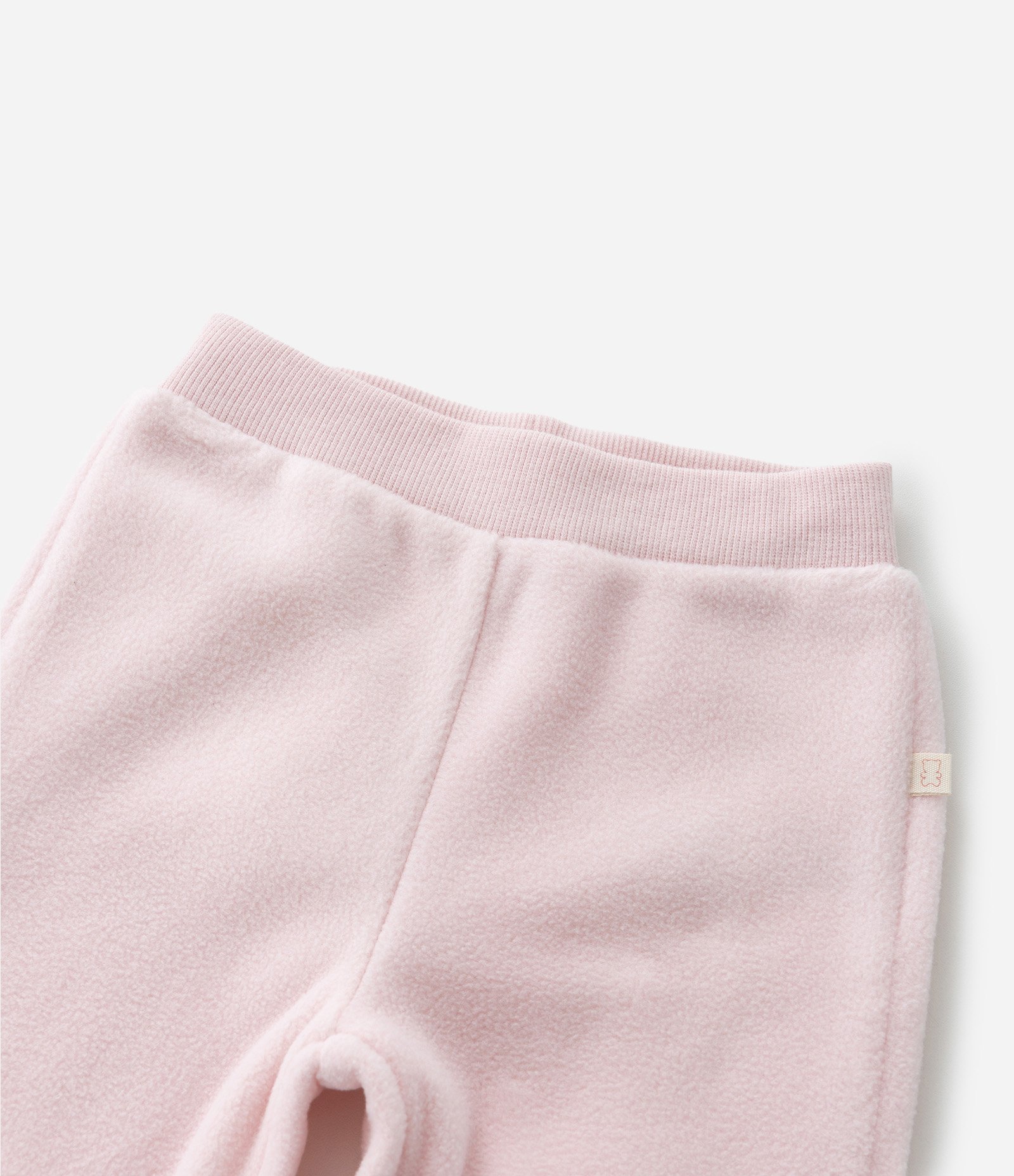 Calça Infantil em Fleece Básica - Tam 0 a 18 meses Rosa 6