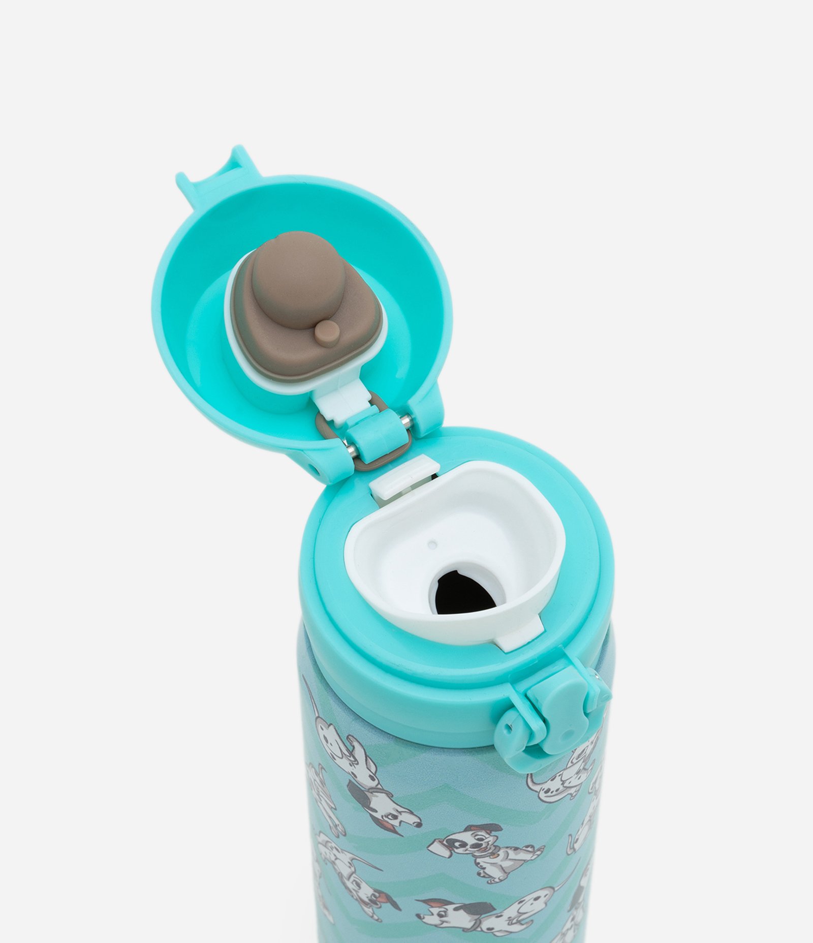 Garrafa Térmica com Botão e Estampa dos Dálmatas 450ml Azul 2