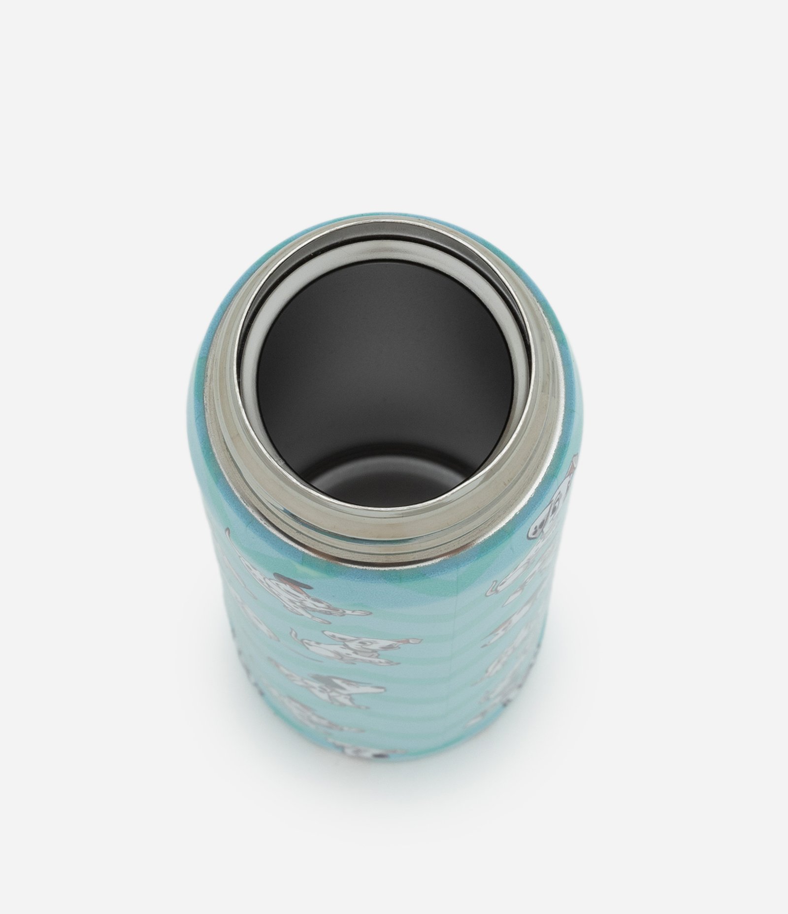 Garrafa Térmica com Botão e Estampa dos Dálmatas 450ml Azul 3
