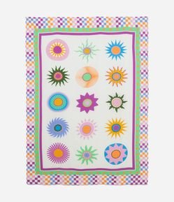 Saída De Praia Canga Em Viscose Com Estampado Roxy