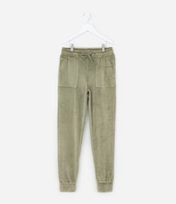 Calça Jogger Infantil em Plush com Bolso Funcional - Tam 5 a 14 anos