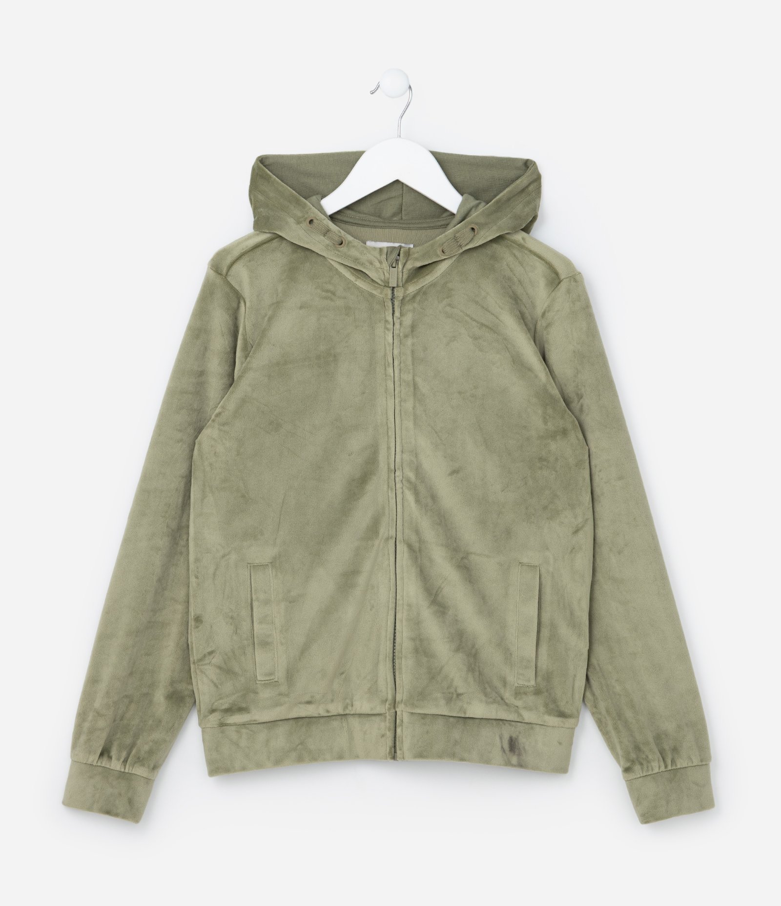 Jaqueta Infantil em Plush com Capuz e Bolso - Tam 5 a 14 anos 1