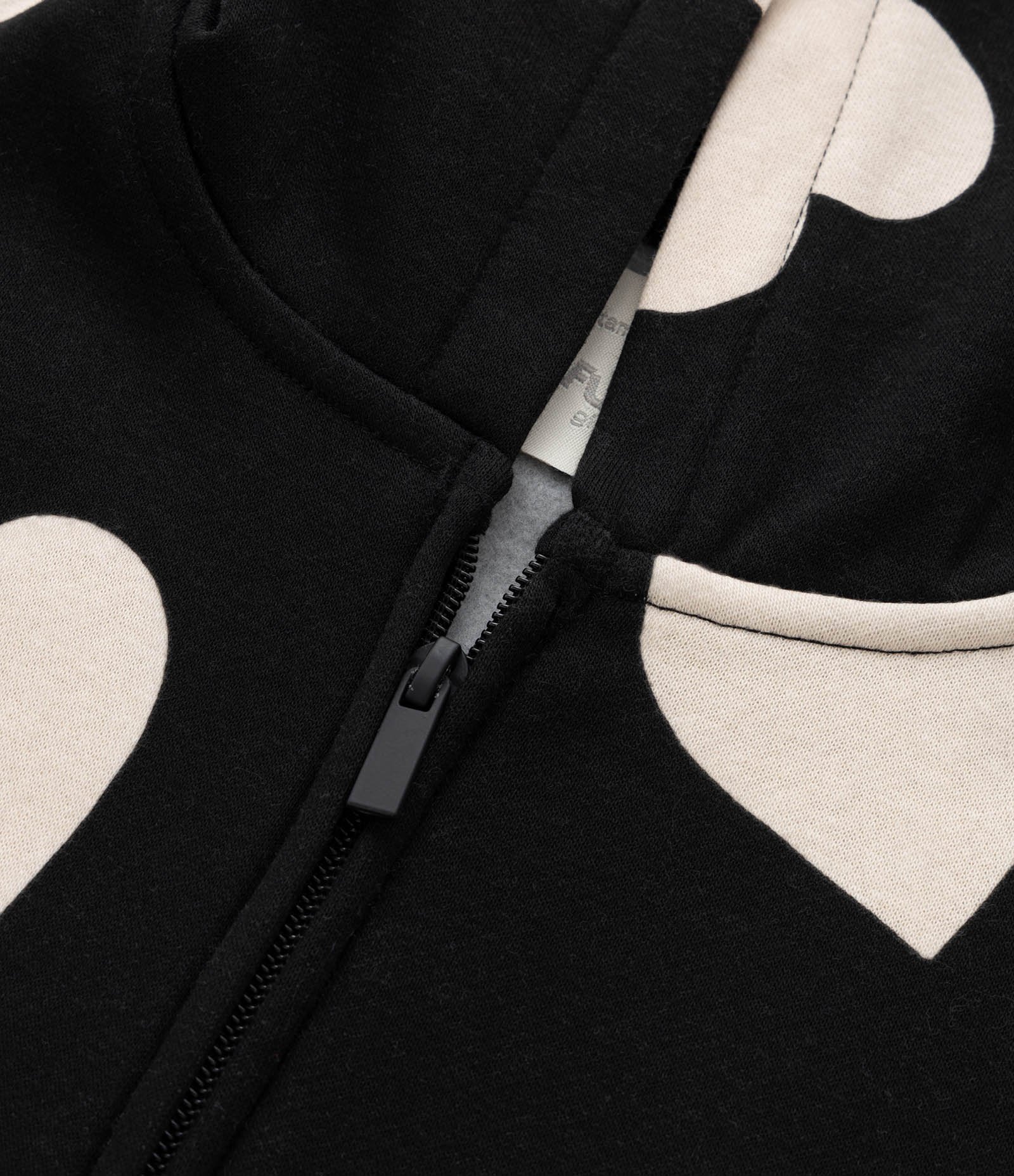 Jaqueta Infantil em Moletom com Estampa Corações - Tam 5 a 14 Anos Preto 4