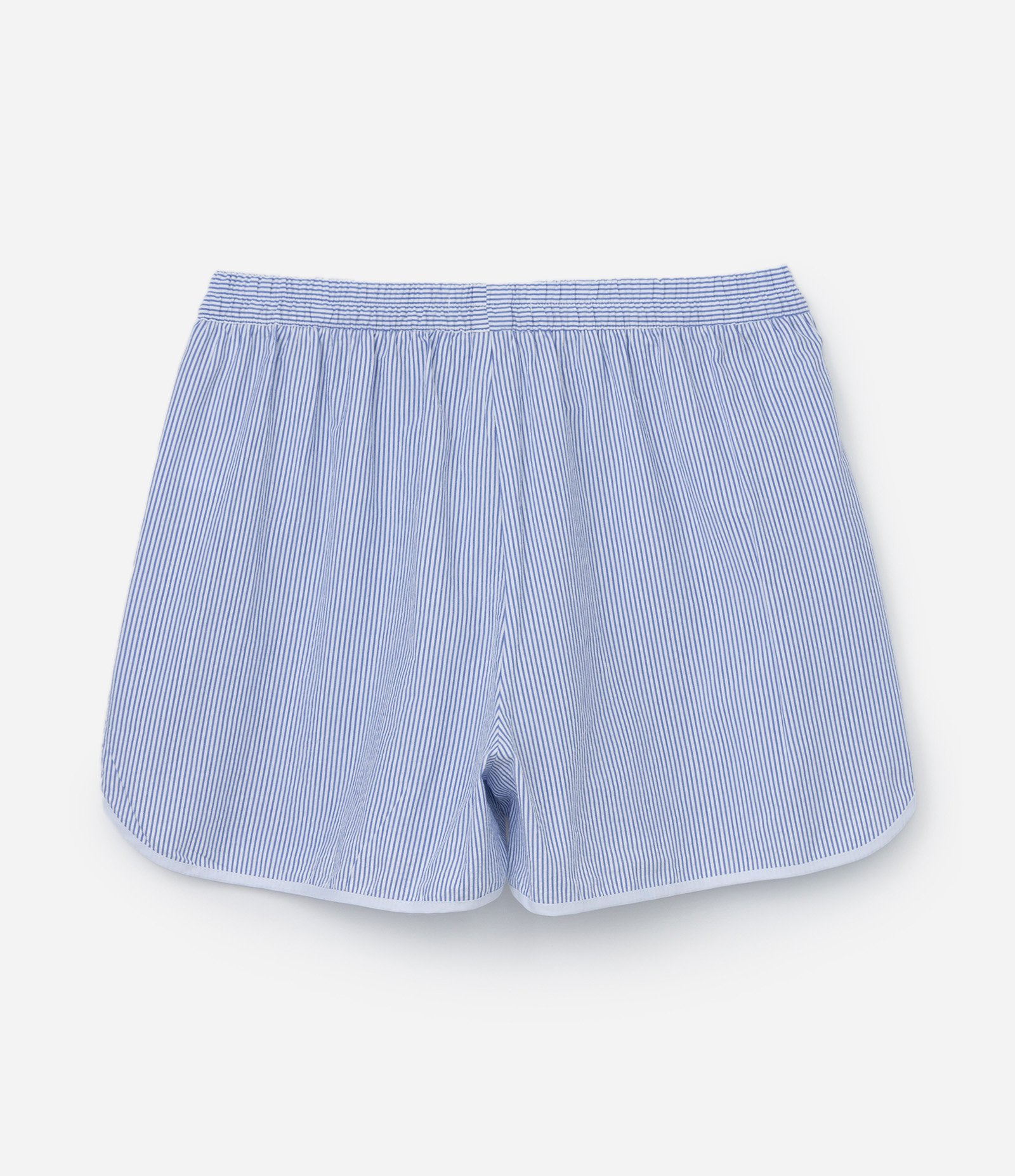Short em Tricoline Listrado Curve & Plus Size Azul 6