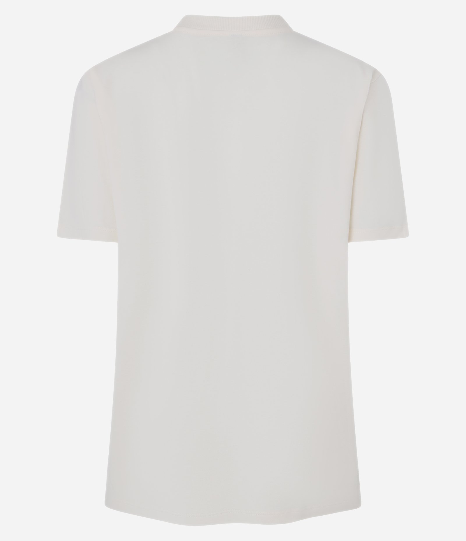 Camiseta Alongada em Algodão com Estampa Dia de Feira Off White 6