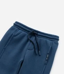 Calça Infantil em Moletom com Recortes - Tam 1 a 6 Anos