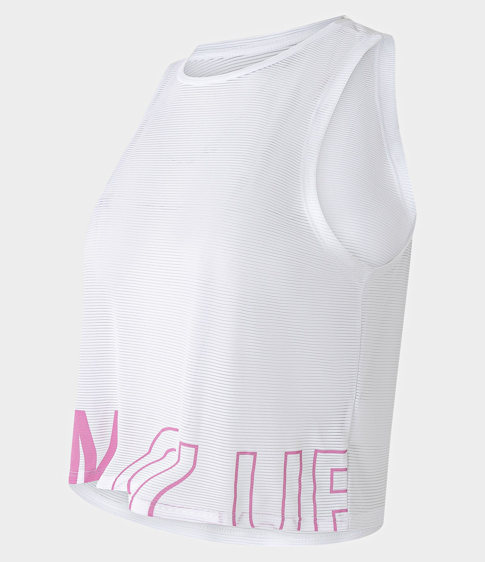 Regata Cropped Esportiva em Microfibra com Estampa Gym Club Branco 6