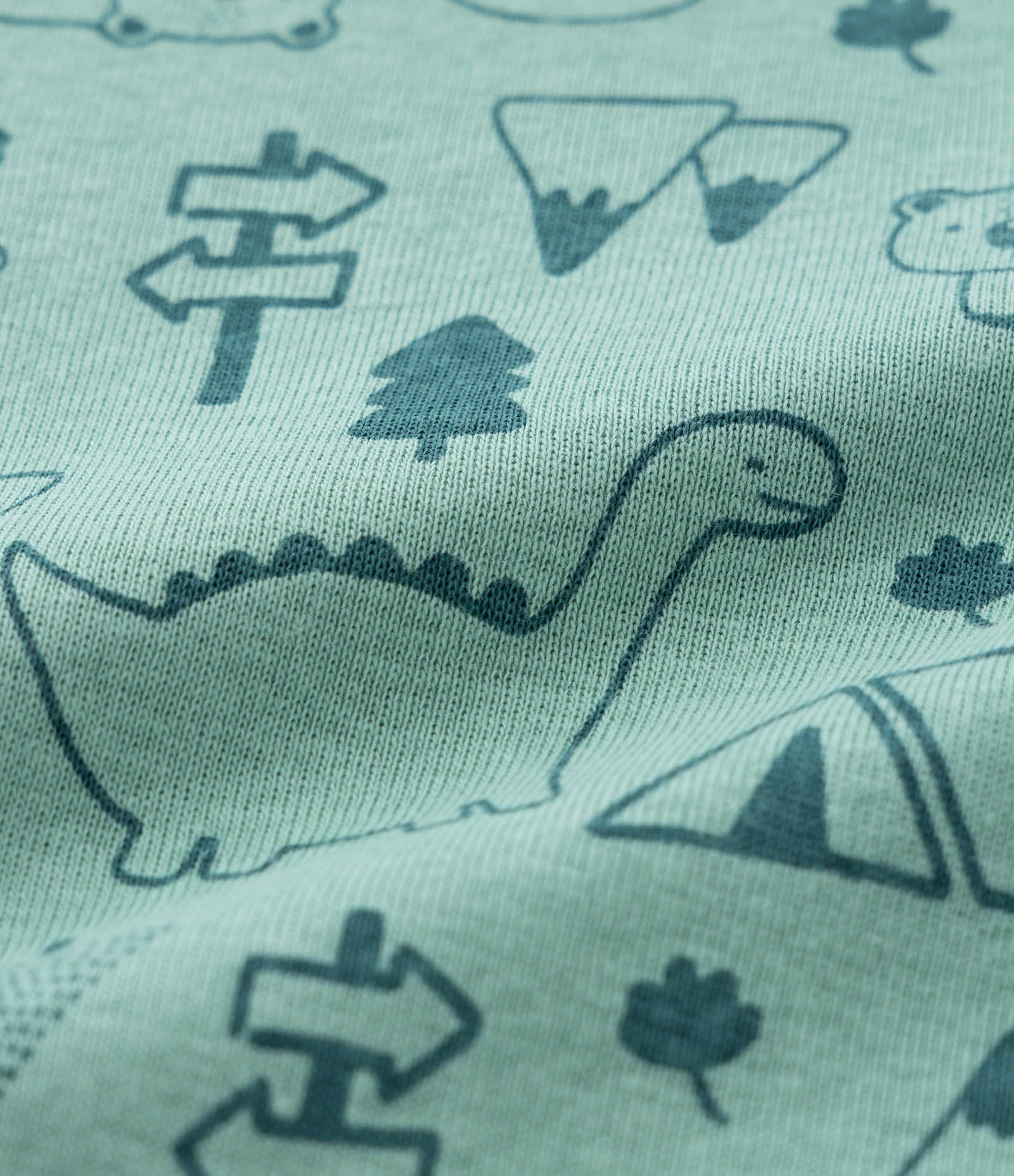 Body Infantil com Estampa Dinossauros - Tam RN a 18 meses Verde 3