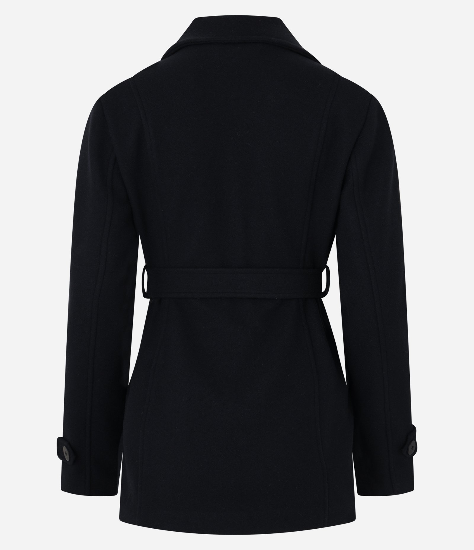 Casaco Alongado em Polivelour com Bolsos 6