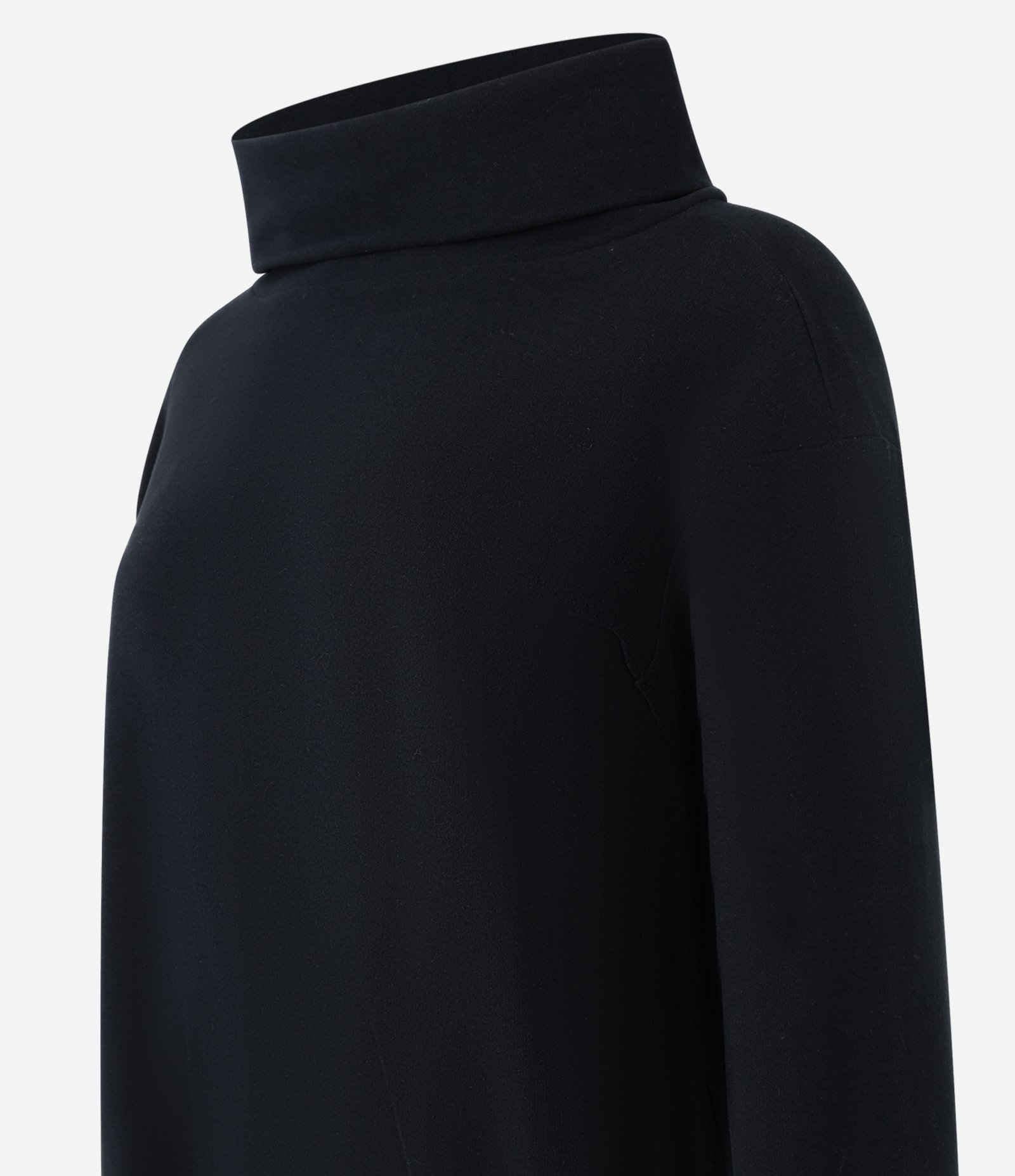 Blusa em Malha Brush com Gola Alta Degagê Preto 6