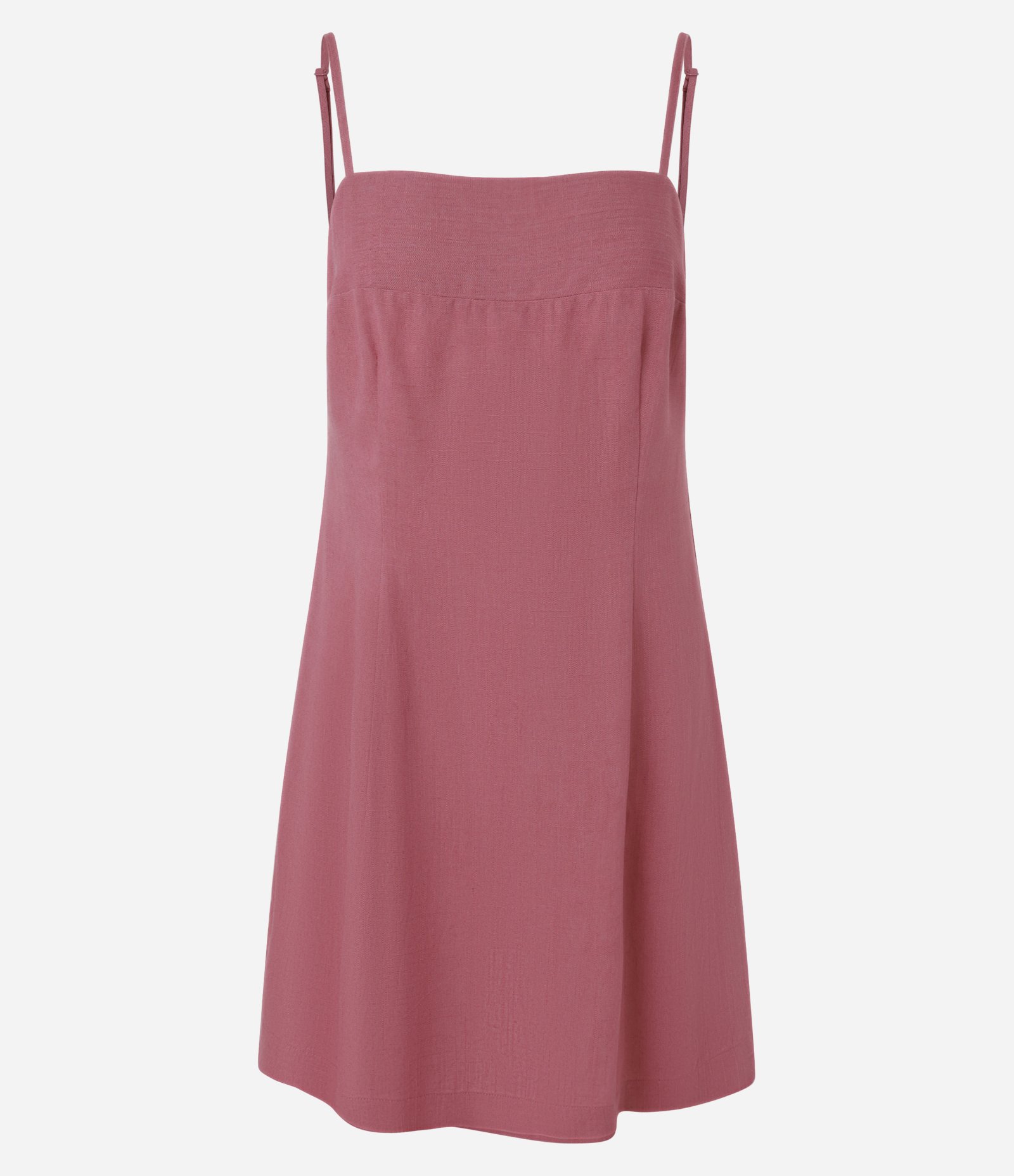 Vestido Curto em Viscolinho com Amarração nas Costas Rosa 5