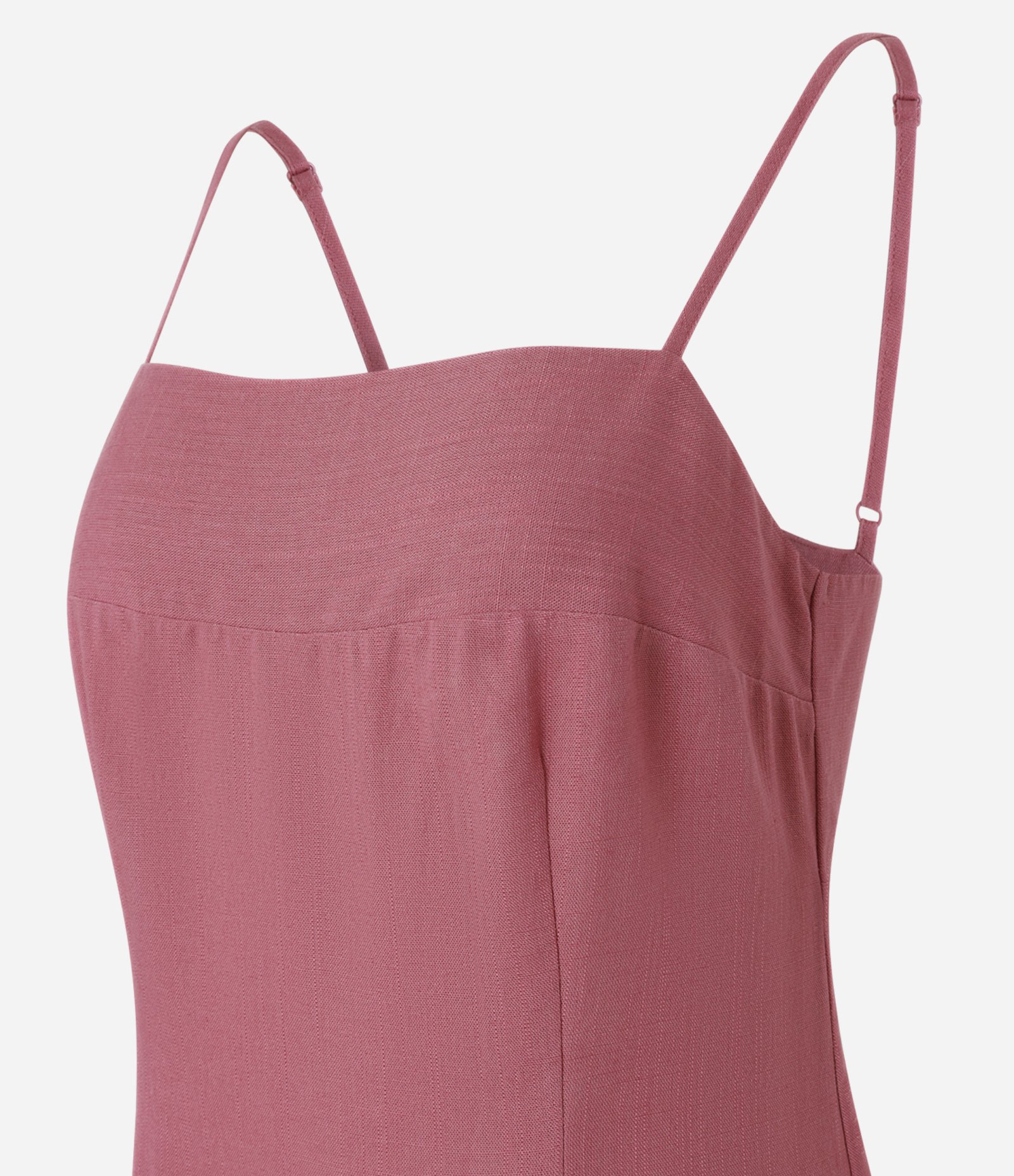 Vestido Curto em Viscolinho com Amarração nas Costas Rosa 6