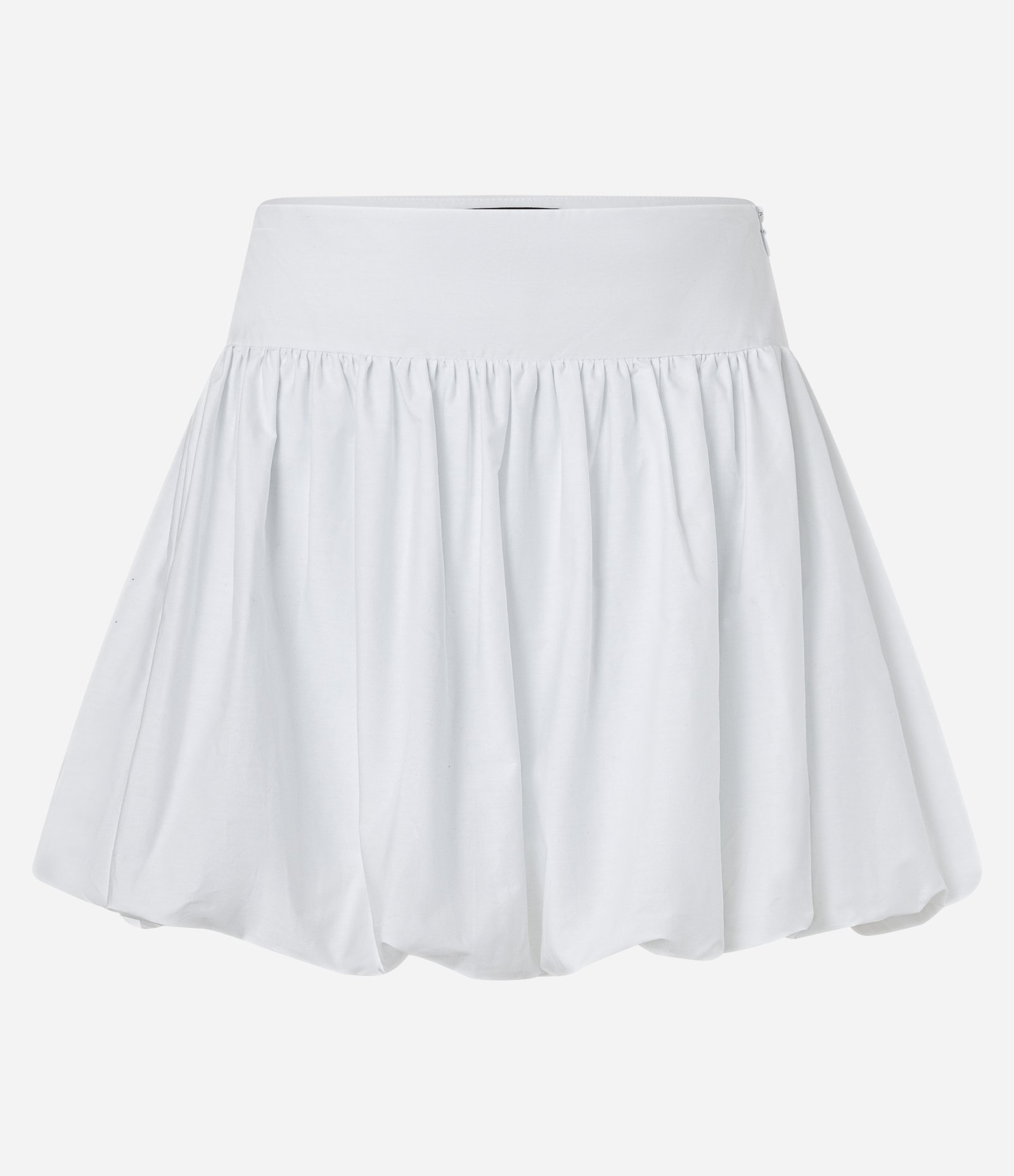 Mini Saia Balonê em Tricoline Branco 4