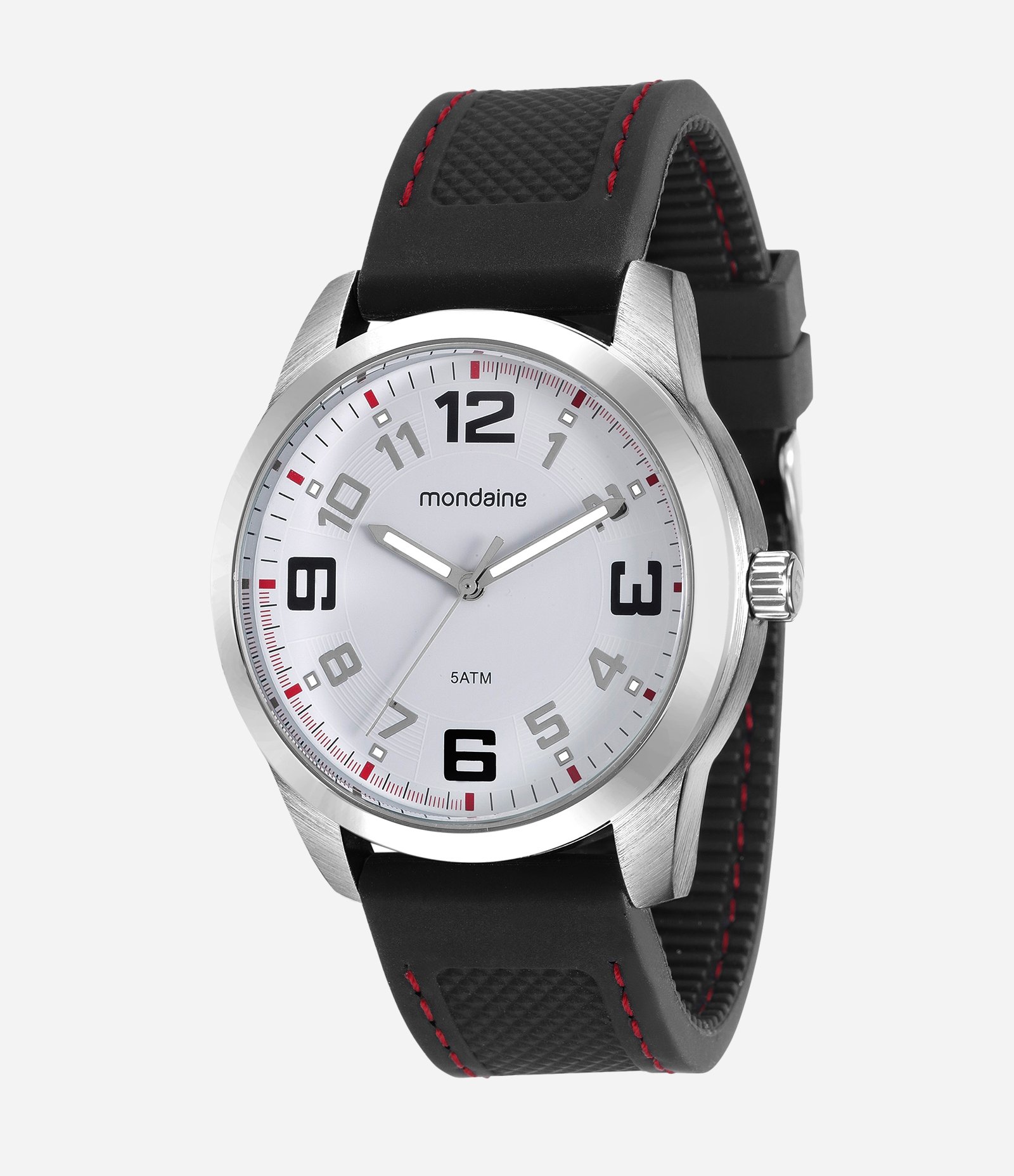 Relógio Masculino Mondaine Analógico com Pulseira em Silicone PRETO 1