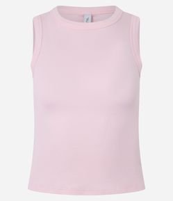 Regata Cropped Básica em Ribana Canelada