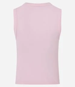 Regata Cropped Básica em Ribana Canelada