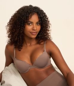 Sutiã Base Bojo Oco em Microfibra com Detalhe de Renda