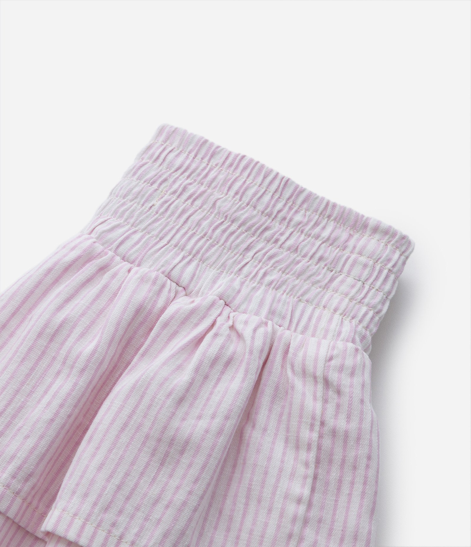 Saia Infantil em Tricoline com Babados - Tam 5 a 14 Anos Rosa 4