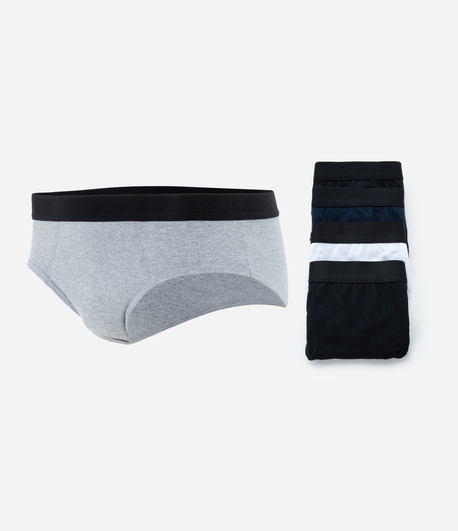 Kit 05 Cuecas Slip em Algodão com Cós Elástico Sortido 1
