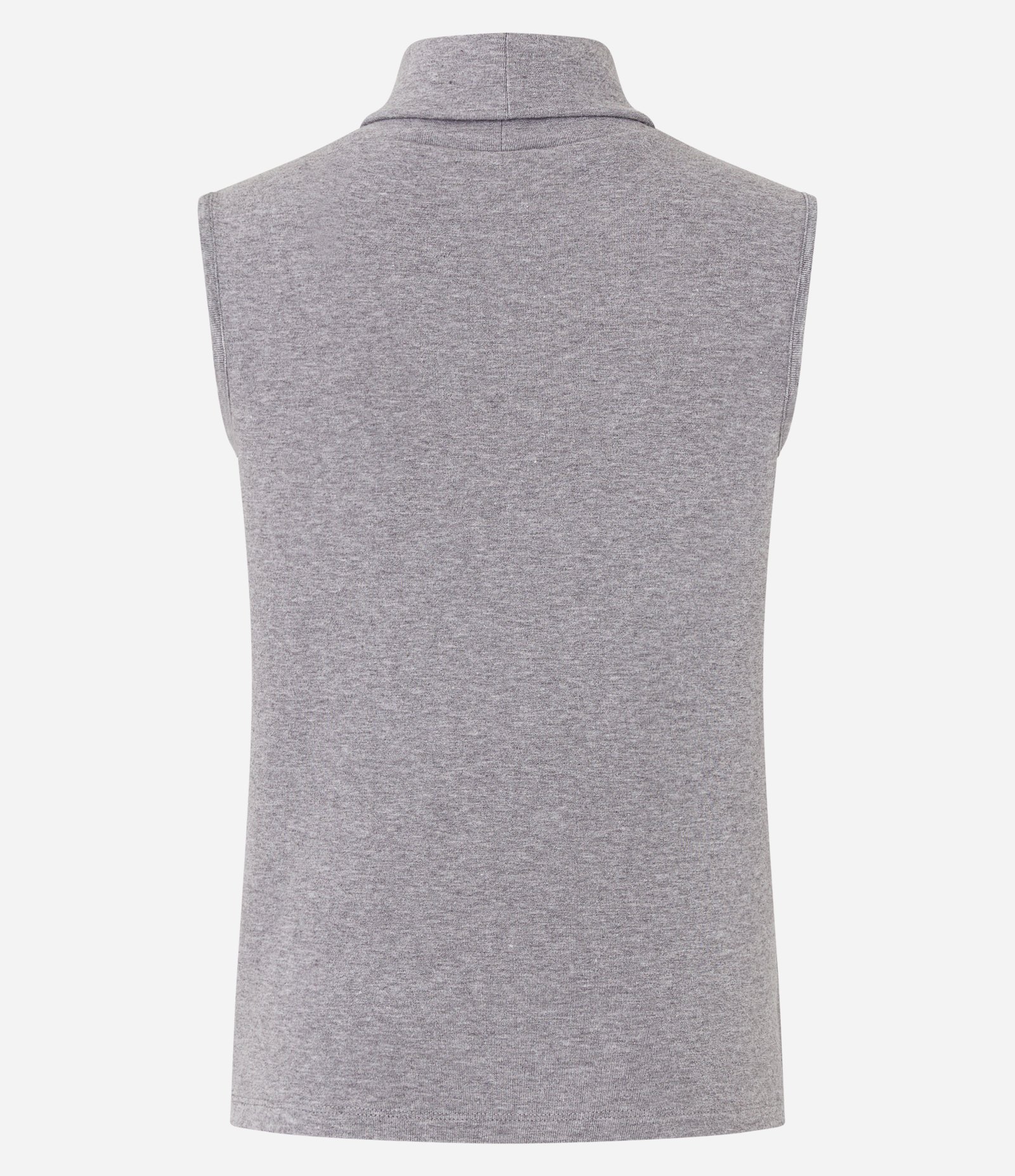 Blusa em Moletinho com Gola Alta e Malha Brushed Cinza 6