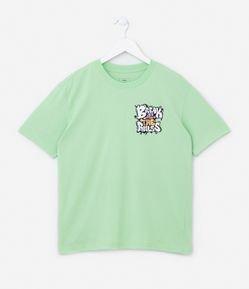 Camiseta Infantil com Estampa Break all the Rules - Tam 5 a 14 Anos
