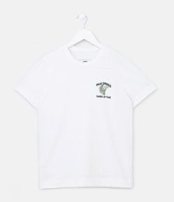 Camiseta Infantil com Bordado Palm Spring - Tam 5 a 14 Anos
