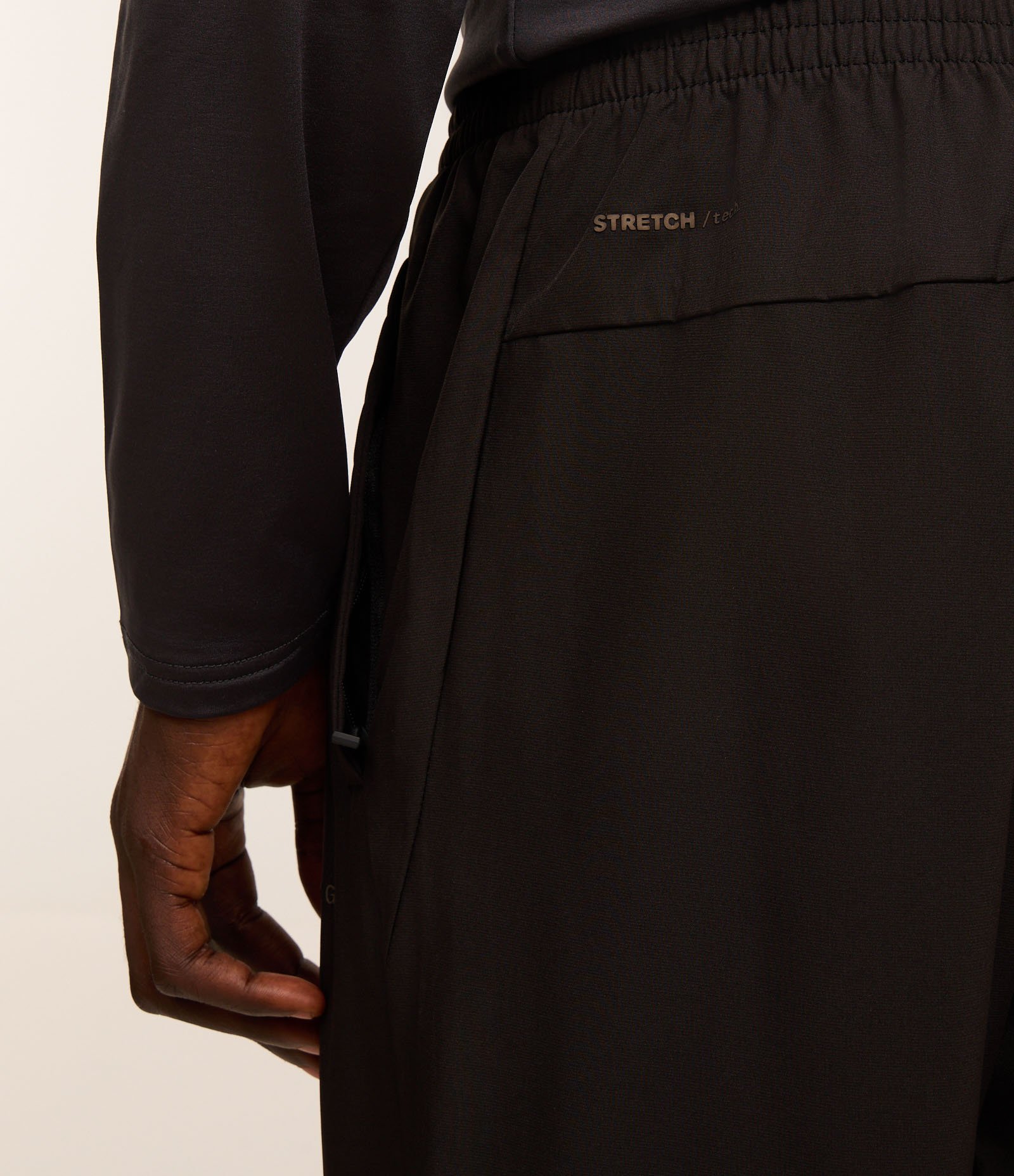 Calça Esportiva com Textura Preto 4