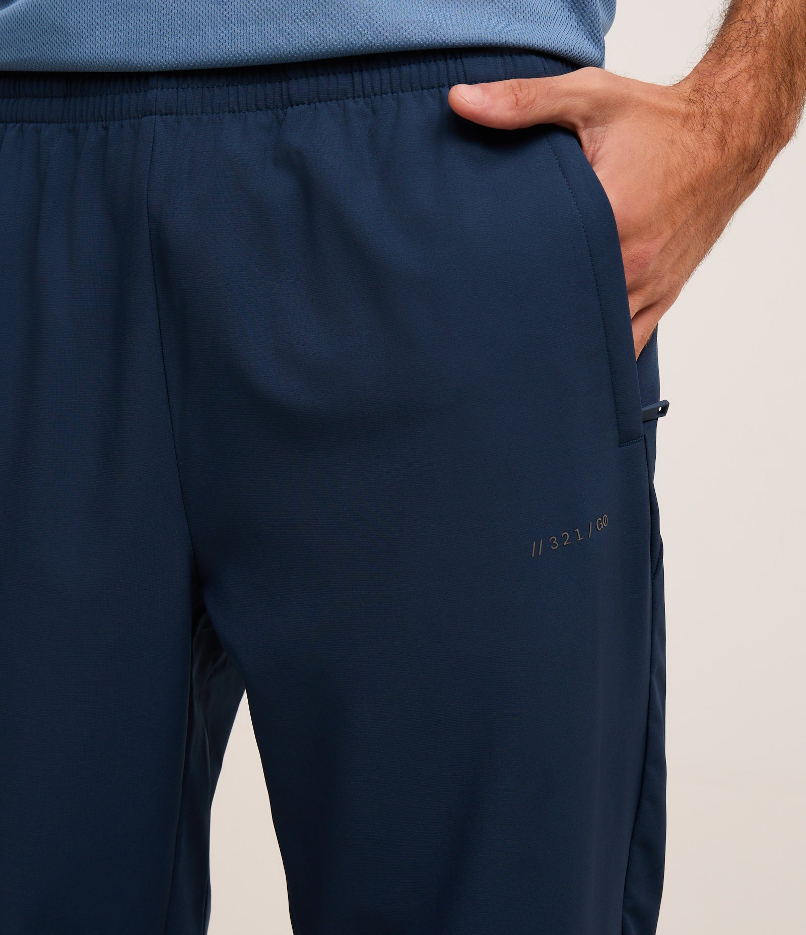 Calça Esportiva com Textura Azul 3