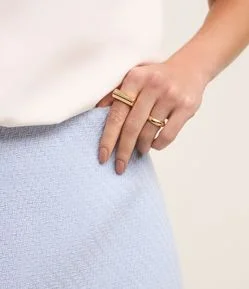 Short Saia Curto Texturizado em Tweed