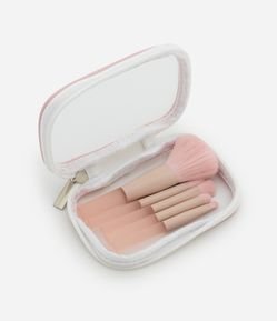 Conjunto 05 Mini Pincéis com Estojo de Maquiagem Alchemia