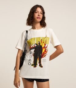Camiseta em Algodão com Estampa Twenty One Pilots