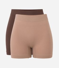 Kit 02 Calcinhas Boyshort Seamless Texturizada
