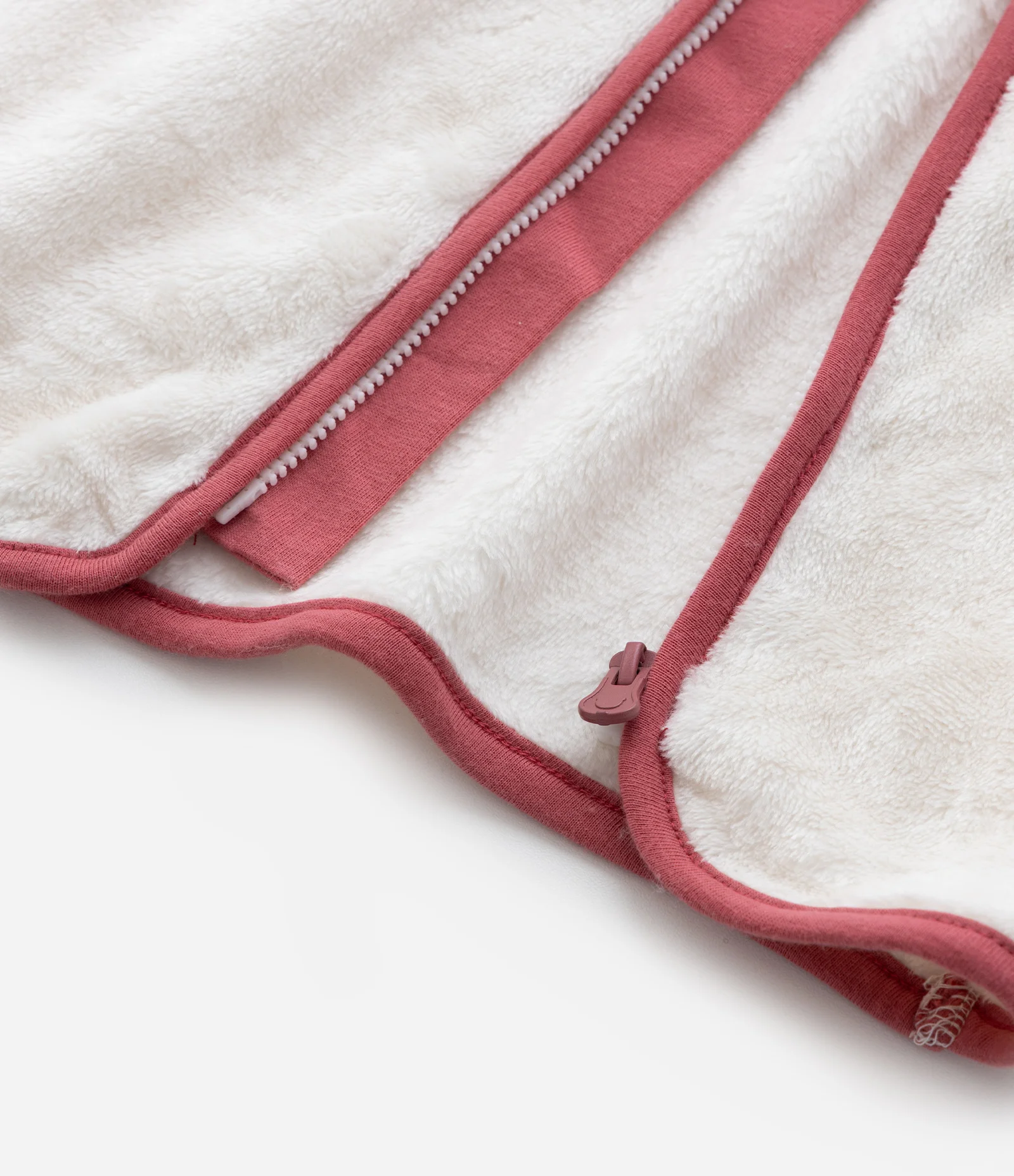 Jaqueta Infantil em Fleece com Capuz e Bordado de Bichinho – Tam 0 a 18 Meses Off White 5