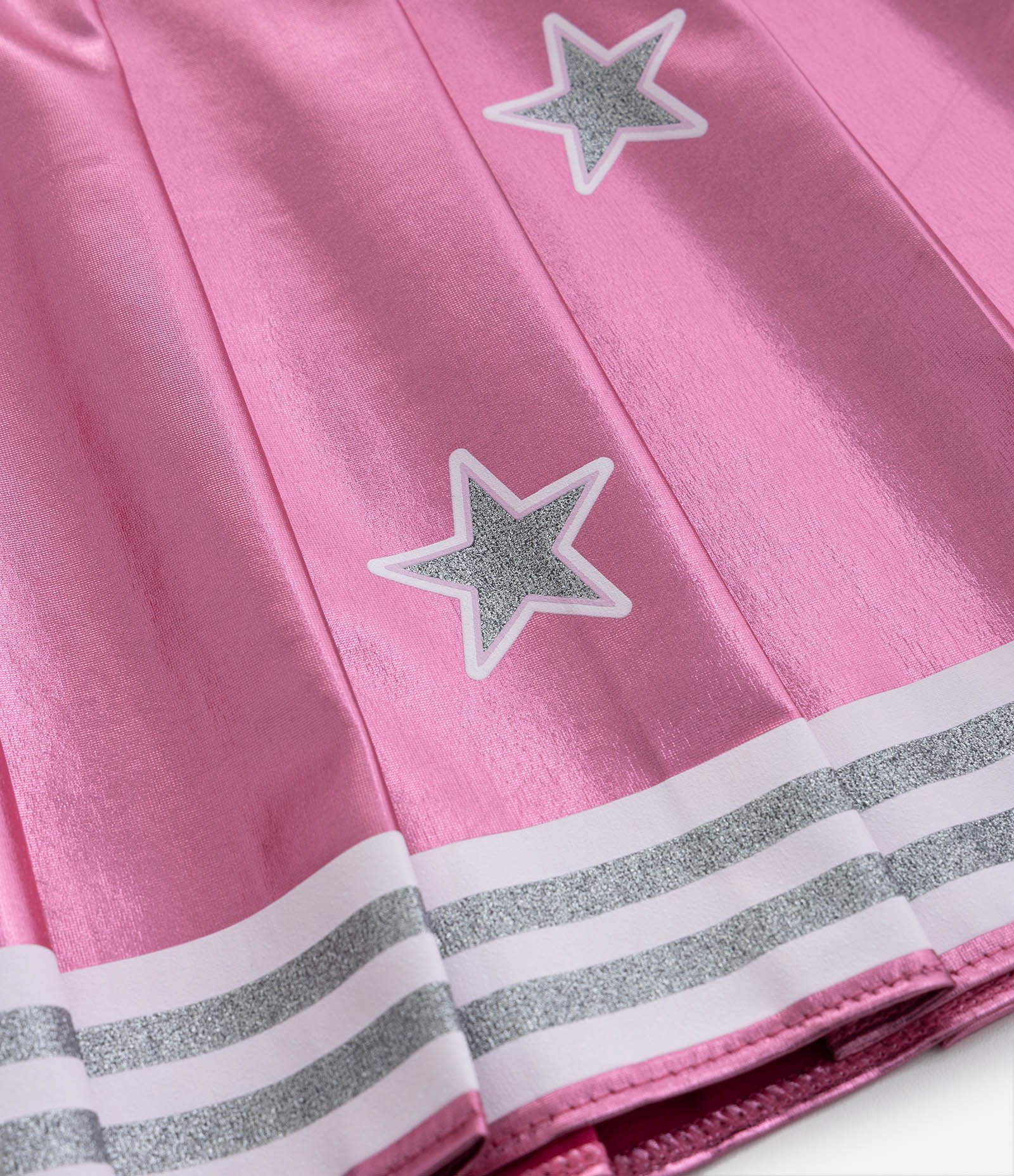 Conjunto Infantil Cheerleader Girls Team - Tam 5 a 14 anos Rosa/Branco 8