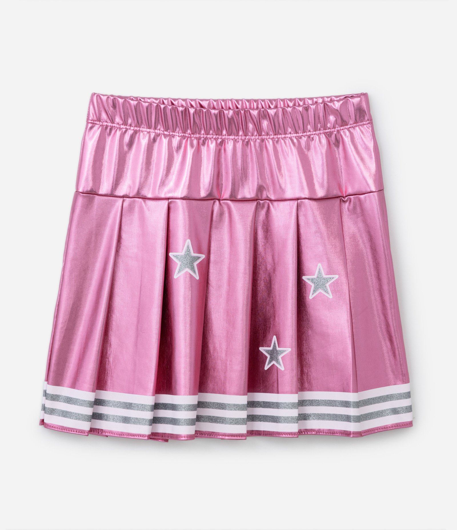Conjunto Infantil Cheerleader Girls Team - Tam 5 a 14 anos Rosa/Branco 5