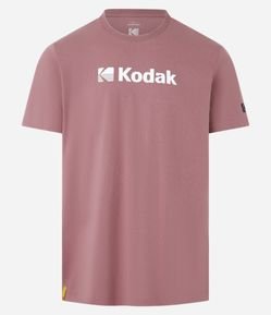 Camiseta em Algodão com Estampa Kodak