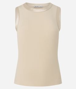 Blusa em Viscose com Cava Acetinada