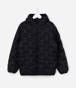 Jaqueta Infantil com Textura de Gomos - Tam 5 a 14 Anos