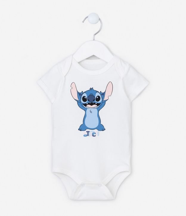 Body Infantil com Estampa do Stitch - Tam 0 a 18 meses