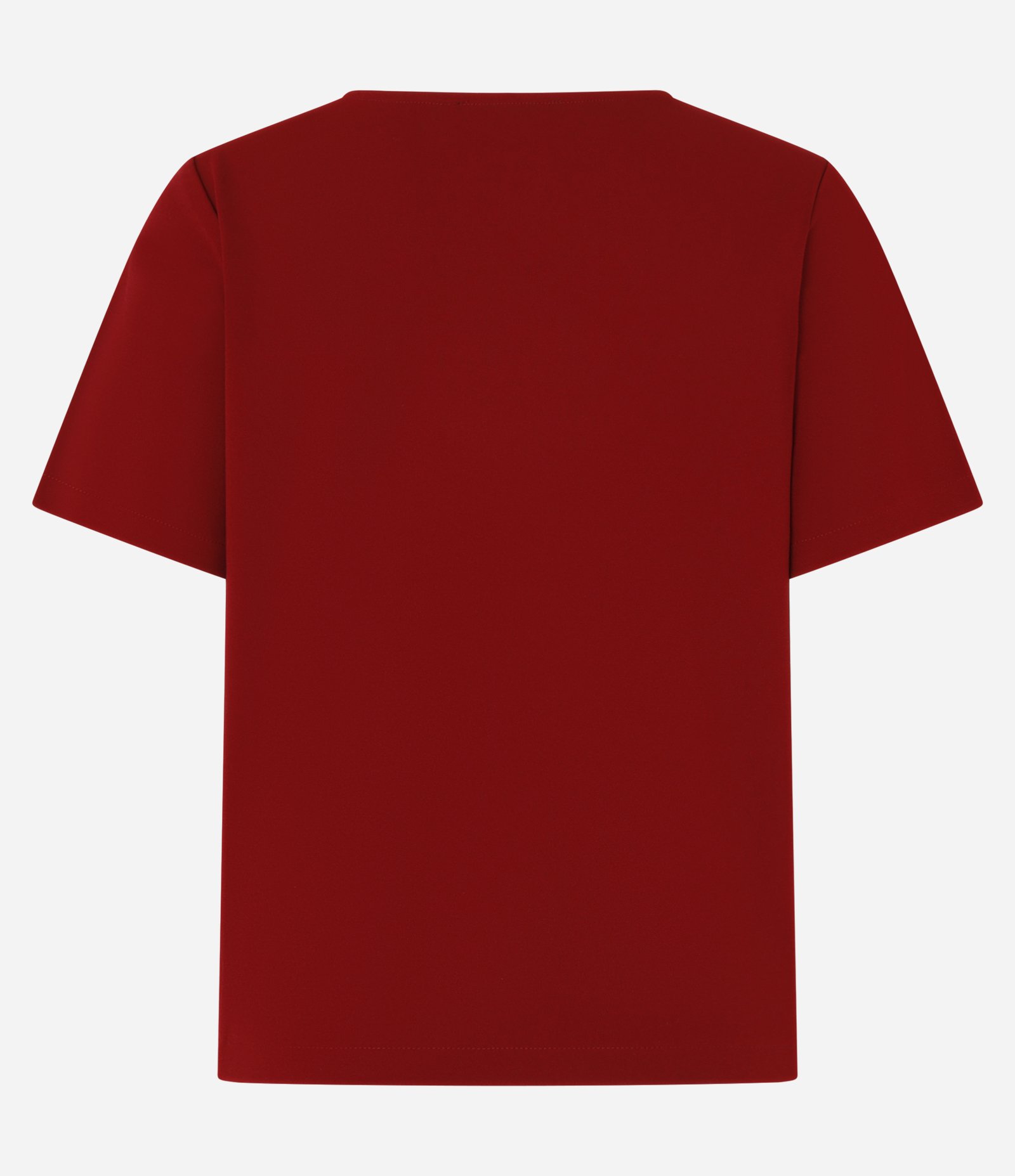 Blusa em Crepe com Fivela na Gola V Vermelho 5